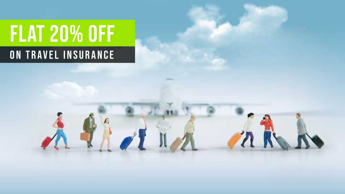 Avail Flat 20% Discount Offer on Travel Insurance